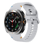 xDfind ウェーブステッチ シリコンウォッチバンド、Samsung Galaxy Watch Ultra 47mm / Ultra 2025用