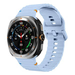 xDfind ウェーブステッチ シリコンウォッチバンド、Samsung Galaxy Watch Ultra 47mm / Ultra 2025用