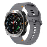 xDfind ウェーブステッチ シリコンウォッチバンド、Samsung Galaxy Watch Ultra 47mm / Ultra 2025用
