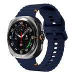 xDfind ウェーブステッチ シリコンウォッチバンド、Samsung Galaxy Watch Ultra 47mm / Ultra 2025用