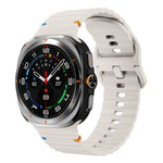 xDfind ウェーブステッチ シリコンウォッチバンド、Samsung Galaxy Watch Ultra 47mm / Ultra 2025用