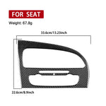 Carbon Fiber Car Center Console Air Conditioner Panel Decorative Sticker for SEAT Leon 2005-2012, Center Console Air Conditioner Panel, Left Driver, Center Console Air Conditioner Panel, Right Driver