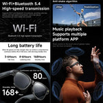 L801 スマートグラス 8MP HDカメラ ビデオ録画 WiFi伝送 AIスマート音声アシスタント スマートウェアラブルヘッドセット