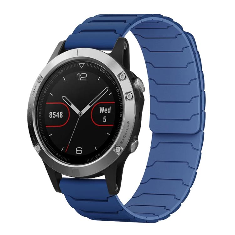 xDfind Magnetic Silicone Watch Band, For Garmin Fenix 8/7X/6X/5X 26mm, For Garmin Fenix 8/7/6/5 22mm, For Garmin Forerunner 35/30/35J 20mm