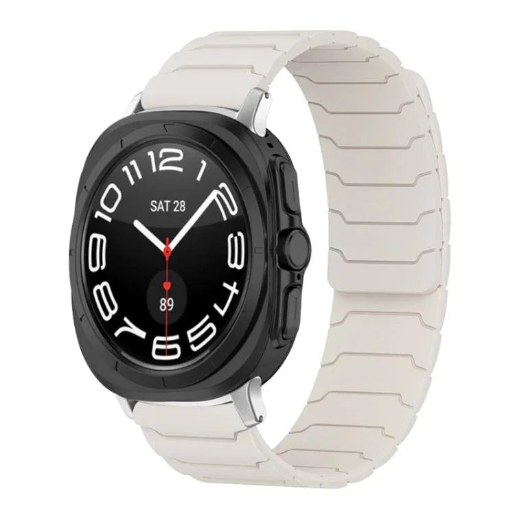 xDfind マグネティックシリコンウォッチバンド、Samsung Galaxy Watch Ultra / Ultra 2025用、Samsung Galaxy Watch8 / 8 Classic用、Samsung Galaxy Watch 7 / 6 / 5 / FE用