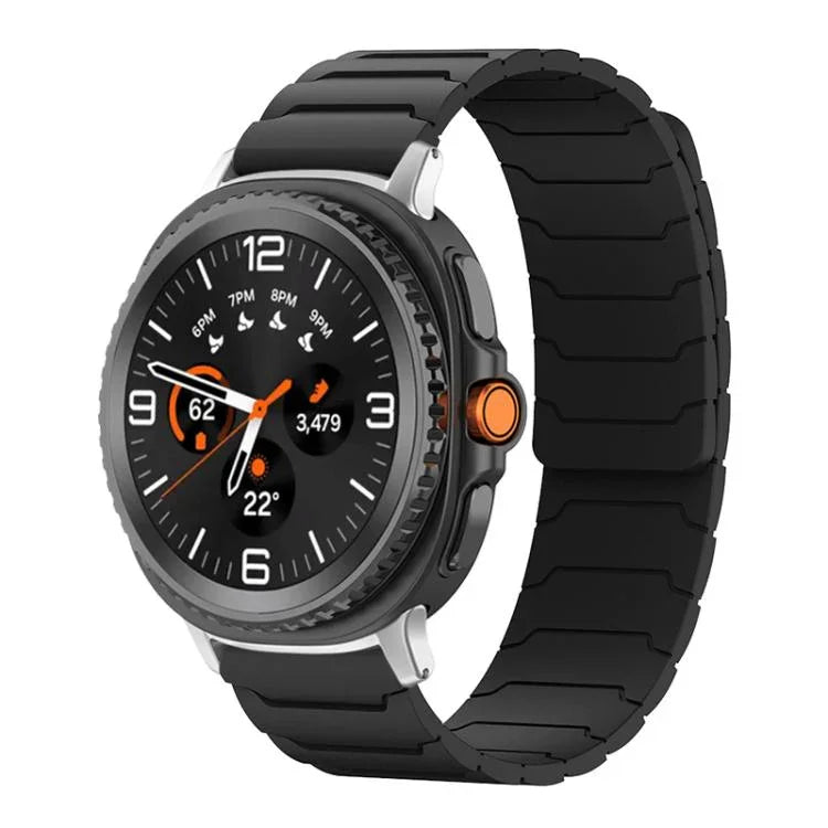 xDfind マグネティックシリコンウォッチバンド、Samsung Galaxy Watch Ultra / Ultra 2025用、Samsung Galaxy Watch8 / 8 Classic用、Samsung Galaxy Watch 7 / 6 / 5 / FE用