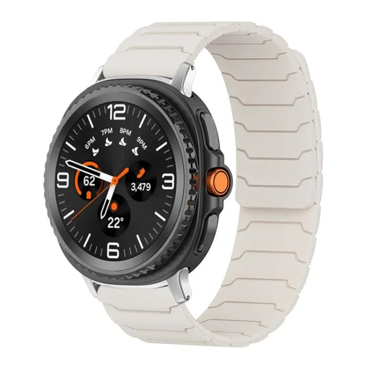 xDfind マグネティックシリコンウォッチバンド、Samsung Galaxy Watch Ultra / Ultra 2025用、Samsung Galaxy Watch8 / 8 Classic用、Samsung Galaxy Watch 7 / 6 / 5 / FE用