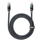 REMAX CB09 PD30W Type-C から 8ピン マーキー編組高速充電データケーブル、長さ: 1.2m、Type-C から 8ピン