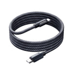 REMAX CB01 PD30W Type-C から 8ピン アルミ合金編組高速充電データケーブル LEDライト付き、長さ: 1.2m、Type-C から 8ピン