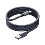 REMAX CB01 3A USB から Type-C アルミ合金編組高速充電データケーブル LEDライト付き、長さ: 1.2m、USB から Type-C