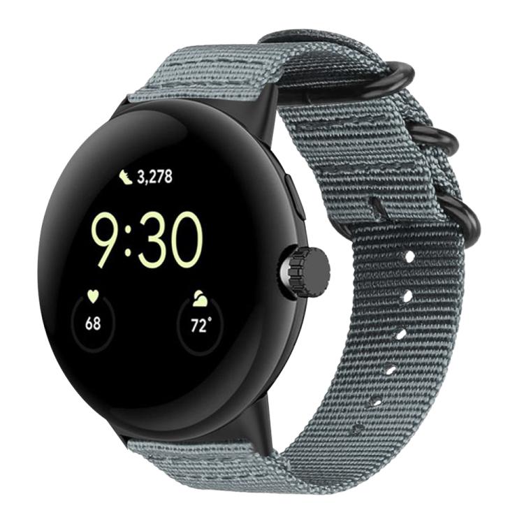 xDfind リングバックル ナイロンキャンバスウォッチバンド、Google Pixel Watch4 / Watch3 45mm用、Google Pixel 4 / 3 / 2 / 1 41mm用