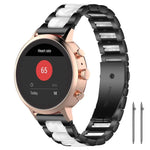 xDfind Three Beads Metal Resin Watch Band, 14mm, 18mm, 20mm, 22mm