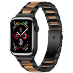 xDfind 三連ビーズメタルレジンウォッチバンド、Apple Watch 42 / 44 / 45 / 46 / 49mm用、Apple Watch 38 / 40 / 41 / S10 42mm用