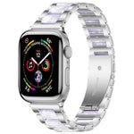 xDfind 三連ビーズメタルレジンウォッチバンド、Apple Watch 42 / 44 / 45 / 46 / 49mm用、Apple Watch 38 / 40 / 41 / S10 42mm用
