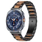 xDfind Three Beads Metal Resin Watch Band, For Samsung Galaxy Watch Ultra/Ultra 2025, For Samsung Galaxy Watch8 / 8 Classic, For Samsung Galaxy Watch 7 / 6 / 5 / FE