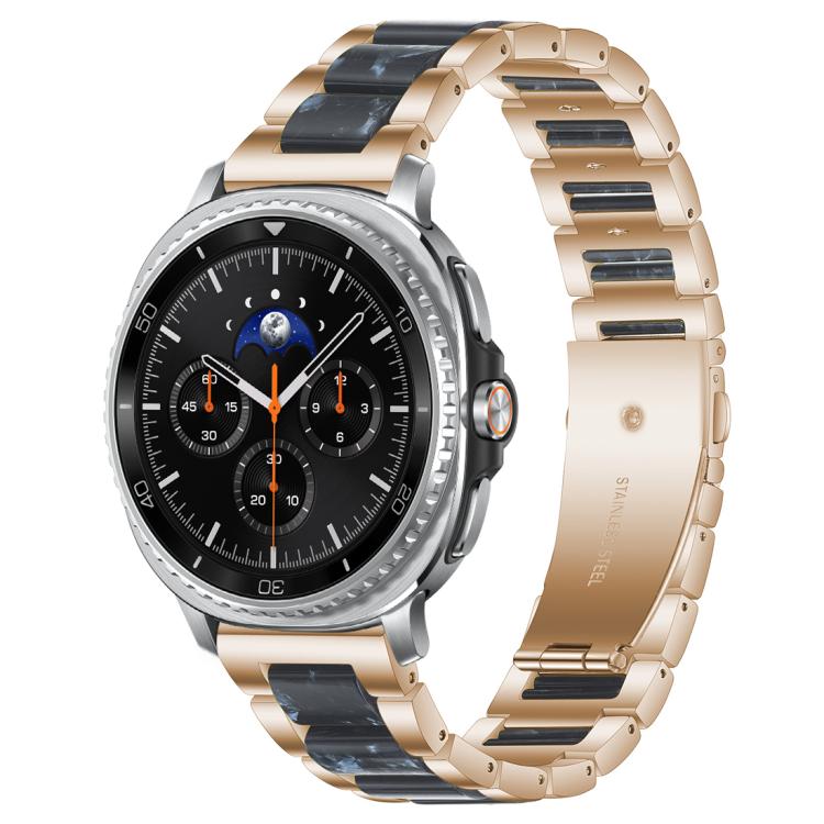 xDfind Three Beads Metal Resin Watch Band, For Samsung Galaxy Watch Ultra/Ultra 2025, For Samsung Galaxy Watch8 / 8 Classic, For Samsung Galaxy Watch 7 / 6 / 5 / FE