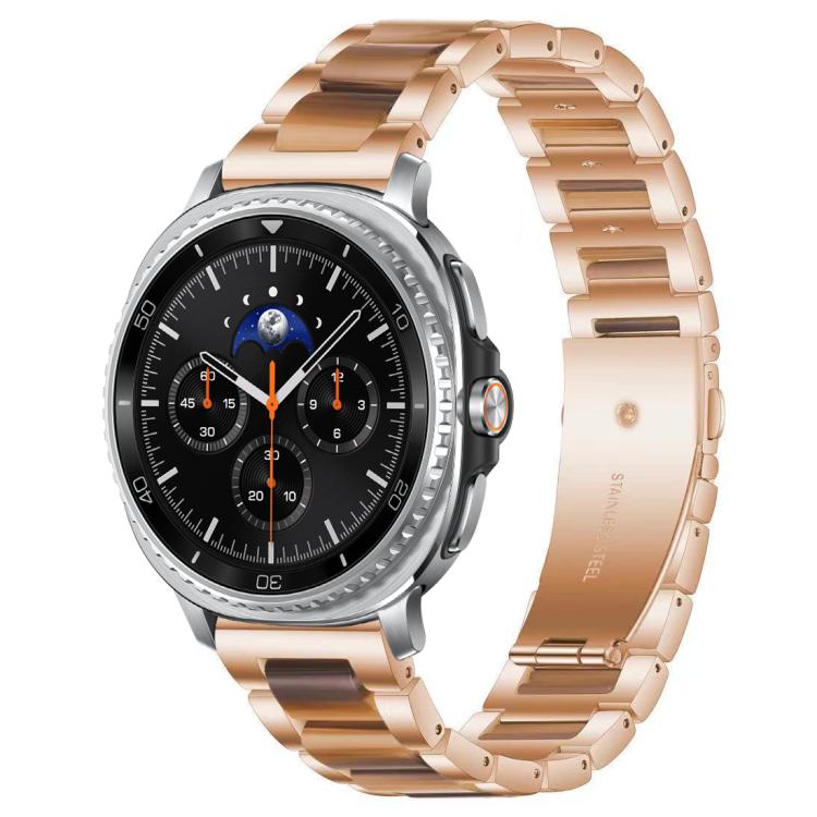 xDfind Three Beads Metal Resin Watch Band, For Samsung Galaxy Watch Ultra/Ultra 2025, For Samsung Galaxy Watch8 / 8 Classic, For Samsung Galaxy Watch 7 / 6 / 5 / FE