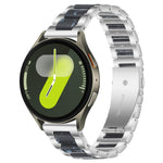 xDfind Three Beads Metal Resin Watch Band, For Samsung Galaxy Watch Ultra/Ultra 2025, For Samsung Galaxy Watch8 / 8 Classic, For Samsung Galaxy Watch 7 / 6 / 5 / FE