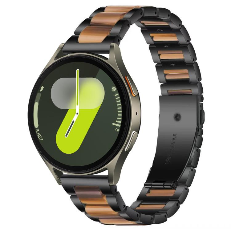 xDfind Three Beads Metal Resin Watch Band, For Samsung Galaxy Watch Ultra/Ultra 2025, For Samsung Galaxy Watch8 / 8 Classic, For Samsung Galaxy Watch 7 / 6 / 5 / FE