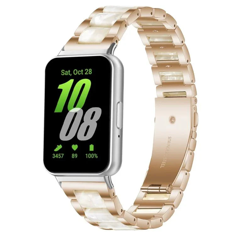 xDfind Three Beads Metal Resin Watch Band, For Samsung Galaxy Fit3 SM-R390
