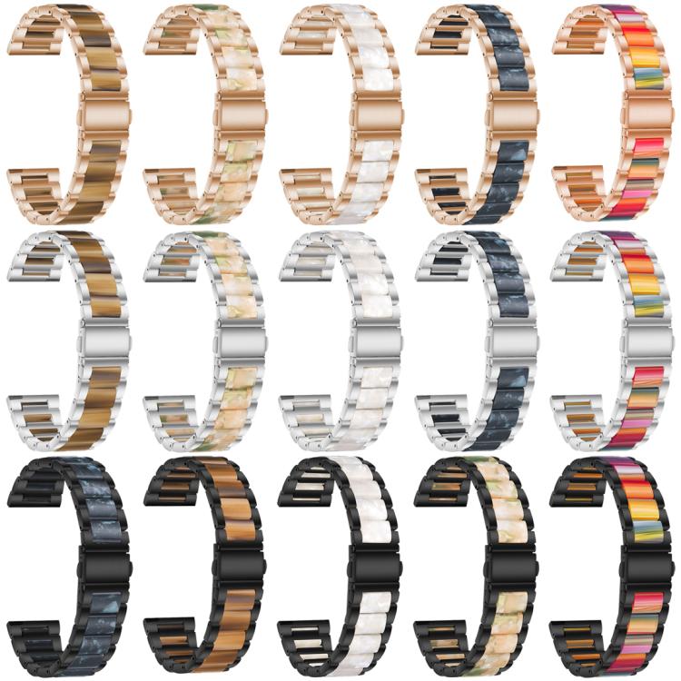 xDfind Three Beads Metal Resin Watch Band, For Samsung Galaxy Watch Ultra/Ultra 2025, For Samsung Galaxy Watch8 / 8 Classic, For Samsung Galaxy Watch 7 / 6 / 5 / FE