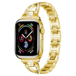 xDfind X字型シングルロウダイヤモンドメタルウォッチバンド、Apple Watch 42 / 44 / 45 / 46 / 49mm用、Apple Watch 38 / 40 / 41 / S10 42mm用