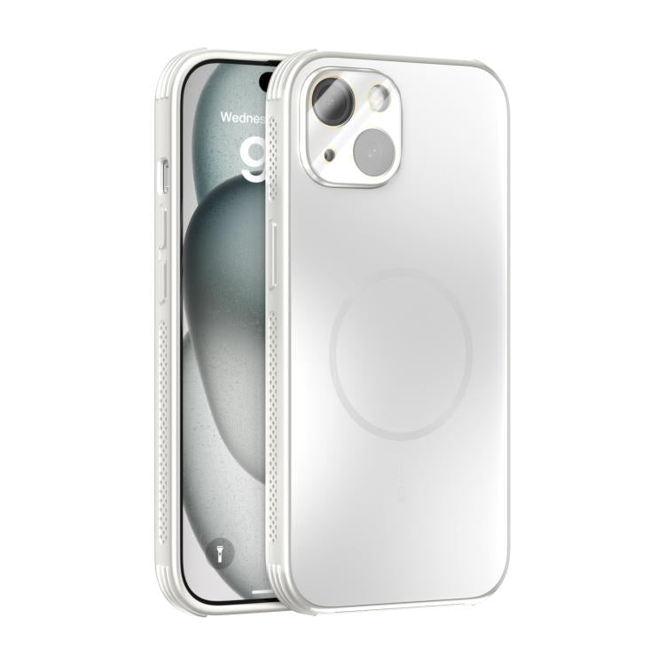 ABEEL 放熱すりガラス調 MagSafe 電話ケース レンズフィルム付き、iPhone 14 Pro Max 用、iPhone 13 Pro Max 用、iPhone 13 Pro 用、iPhone 13 用