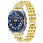 xDfind ファイブビーズ フルダイヤモンド メタルウォッチバンド、Samsung Galaxy Watch Ultra/Ultra 2025用、Samsung Galaxy Watch8 / 8 Classic用