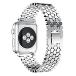 xDfind 魚の鱗テクスチャーメタルウォッチバンド、Apple Watch 42 / 44 / 45 / 46 / 49mm用、Apple Watch 38 / 40 / 41 / S11 42mm用