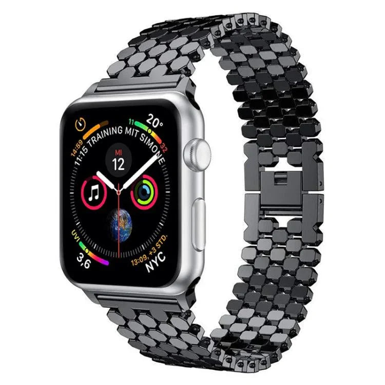 xDfind 魚の鱗テクスチャーメタルウォッチバンド、Apple Watch 42 / 44 / 45 / 46 / 49mm用、Apple Watch 38 / 40 / 41 / S11 42mm用