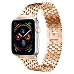 xDfind 魚の鱗テクスチャーメタルウォッチバンド、Apple Watch 42 / 44 / 45 / 46 / 49mm用、Apple Watch 38 / 40 / 41 / S11 42mm用
