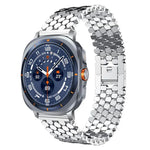 xDfind 魚鱗模様メタルウォッチバンド、Samsung Galaxy Watch Ultra/Ultra 2025用、Samsung Galaxy Watch8 / 8 Classic用、Samsung Galaxy Watch7 / FE / 6 / 5 / 4用、Samsung Galaxy Fit3用