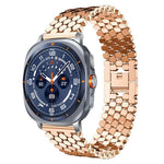 xDfind 魚鱗模様メタルウォッチバンド、Samsung Galaxy Watch Ultra/Ultra 2025用、Samsung Galaxy Watch8 / 8 Classic用、Samsung Galaxy Watch7 / FE / 6 / 5 / 4用、Samsung Galaxy Fit3用