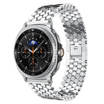 xDfind 魚鱗模様メタルウォッチバンド、Samsung Galaxy Watch Ultra/Ultra 2025用、Samsung Galaxy Watch8 / 8 Classic用、Samsung Galaxy Watch7 / FE / 6 / 5 / 4用、Samsung Galaxy Fit3用