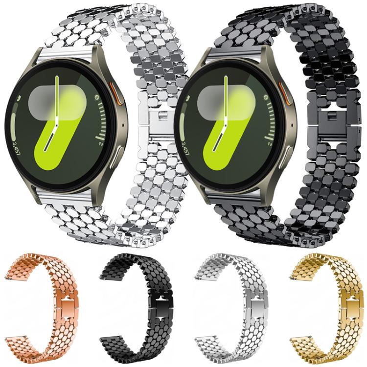 xDfind 魚鱗模様メタルウォッチバンド、Samsung Galaxy Watch Ultra/Ultra 2025用、Samsung Galaxy Watch8 / 8 Classic用、Samsung Galaxy Watch7 / FE / 6 / 5 / 4用、Samsung Galaxy Fit3用
