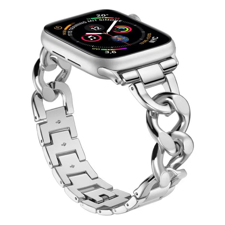 xDfind デニムチェーンメタルウォッチバンド、Apple Watch 42 / 44 / 45 / 46 / 49mm用