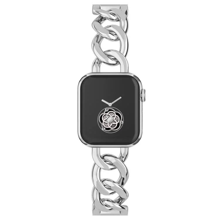 xDfind デニムチェーンメタルウォッチバンド、Apple Watch 42 / 44 / 45 / 46 / 49mm用