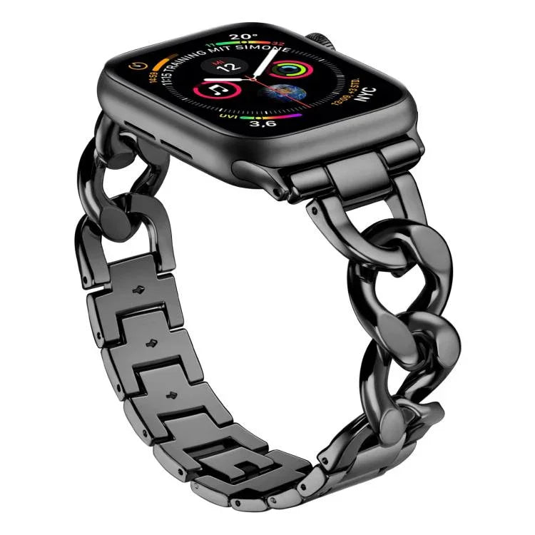 xDfind デニムチェーンメタルウォッチバンド、Apple Watch 42 / 44 / 45 / 46 / 49mm用
