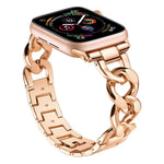 xDfind デニムチェーンメタルウォッチバンド、Apple Watch 42 / 44 / 45 / 46 / 49mm用
