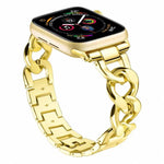 xDfind デニムチェーンメタルウォッチバンド、Apple Watch 42 / 44 / 45 / 46 / 49mm用