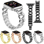 xDfind デニムチェーンメタルウォッチバンド、Apple Watch 42 / 44 / 45 / 46 / 49mm用