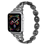 xDfind ダイヤモンドステンレススチールウォッチバンド、Apple Watch 42 / 44 / 45 / 46 / 49mm用、Apple Watch 38 / 40 / 41 / S10 42mm用