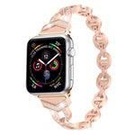 xDfind ダイヤモンドステンレススチールウォッチバンド、Apple Watch 42 / 44 / 45 / 46 / 49mm用、Apple Watch 38 / 40 / 41 / S10 42mm用