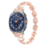 xDfind ダイヤモンドステンレススチールウォッチバンド、Samsung Galaxy Watch Ultra/Ultra 2025用、Samsung Galaxy Watch8 / 8 Classic用