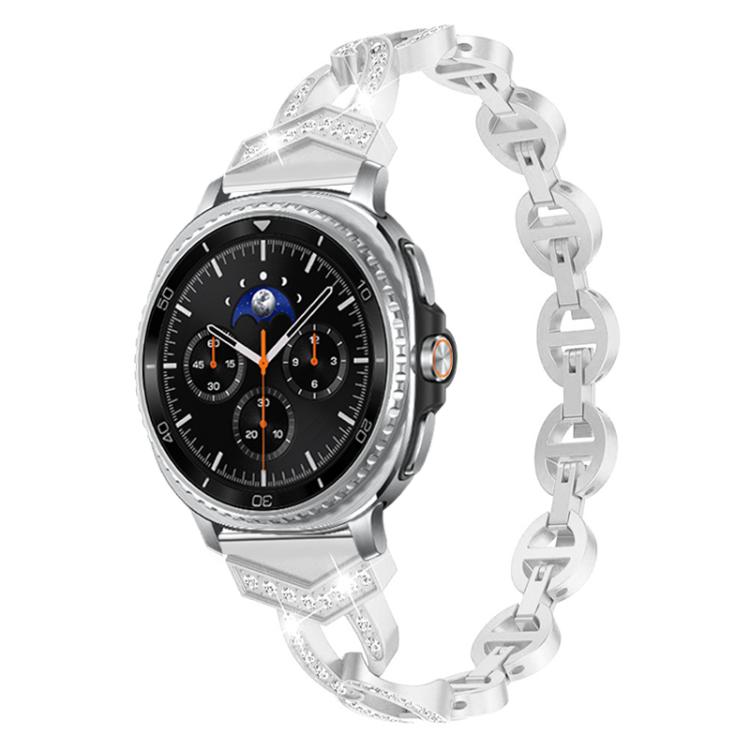 xDfind ダイヤモンドステンレススチールウォッチバンド、Samsung Galaxy Watch Ultra/Ultra 2025用、Samsung Galaxy Watch8 / 8 Classic用