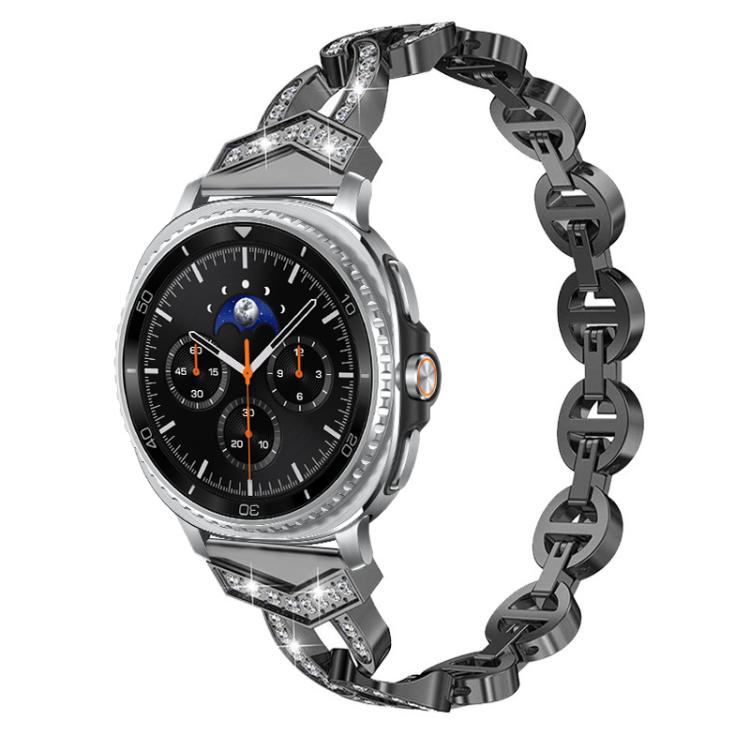 xDfind ダイヤモンドステンレススチールウォッチバンド、Samsung Galaxy Watch Ultra/Ultra 2025用、Samsung Galaxy Watch8 / 8 Classic用