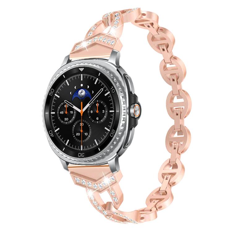 xDfind ダイヤモンドステンレススチールウォッチバンド、Samsung Galaxy Watch Ultra/Ultra 2025用、Samsung Galaxy Watch8 / 8 Classic用