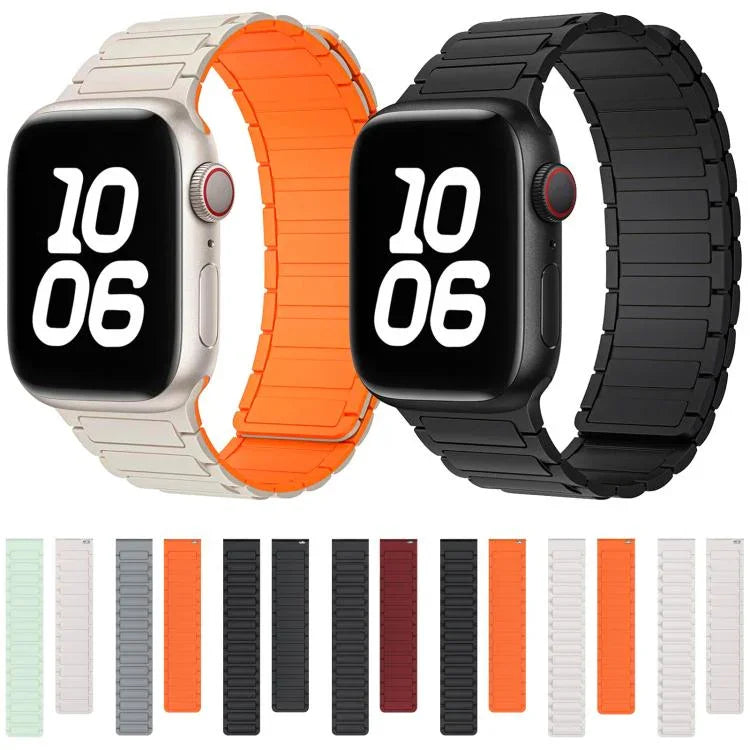 xDfind I字型マグネットシリコンウォッチバンド、Apple Watch 42 / 44 / 45 / 46 / 49mm用、Apple Watch 38 / 40 / 41 / S10 42mm用