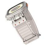 メカストライプテクスチャシリコンウォッチバンド、Apple Watch 46mm / 49mm / 45mm / 44mm 用