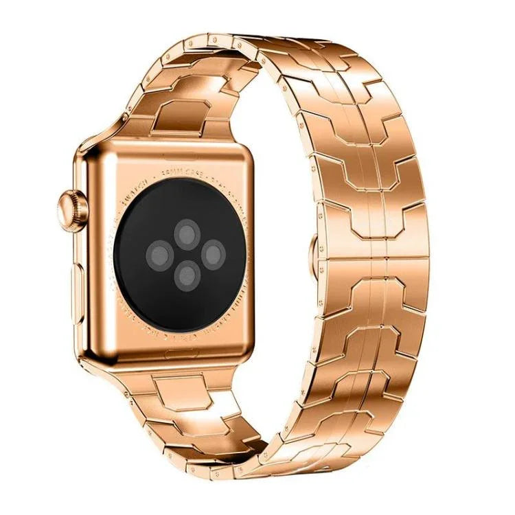 xDfind バタフライバックルステンレススチールウォッチバンド、Apple Watch 42 / 44 / 45 / 46 / 49mm用、Apple Watch 38 / 40 / 41 / S10 42mm用